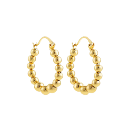 Bead Hoop Earrings