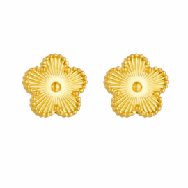 Gold Clover Earrings
