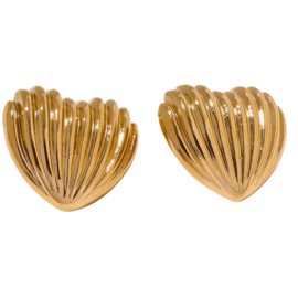 Heart Shell Earrings