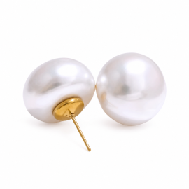 White Pearl Earrings