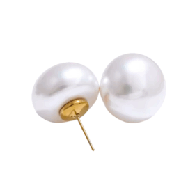 White Pearl Earrings