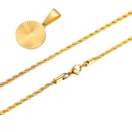 Ironwave Circle Necklace [Homme]