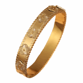 Gold Bold Clover Cuff