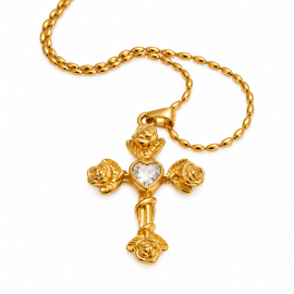 Céleste Cross Necklace