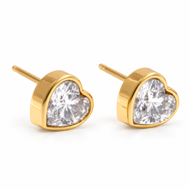 Heart Diamond Earrings