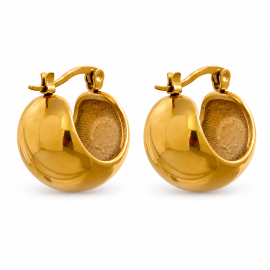 Gold Lady Bug Earrings