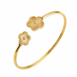 Gold Clover Cuff