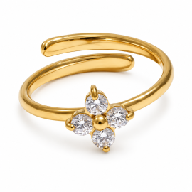Diamond Flower Ring