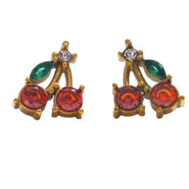 Orange Cherry Earrings