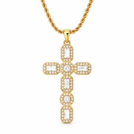 Éternelle Cross Diamond Necklace