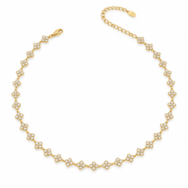 Diamond Flower Necklace
