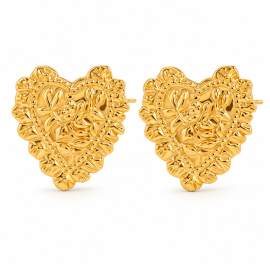 Vintage Heart Earrings