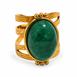 Green Stone Ring