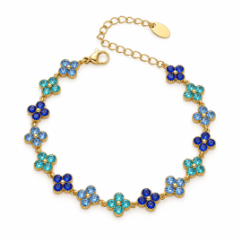 Bleu Flower Bracelet