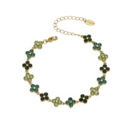Green Flower Bracelet