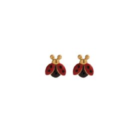 Red Lady Bug Earrings