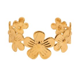 Flower Cuff Bracelet