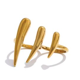 Tiger Double Cuff Ring