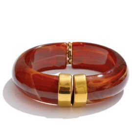Red Stone Clip Bracelet