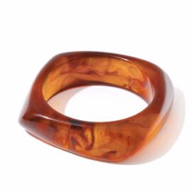 Orange Stone Bangle