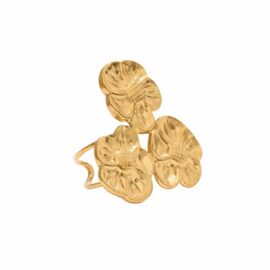 3 Flower Cuff Ring