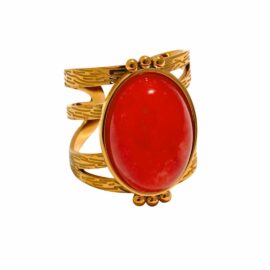 Orange Stone Ring