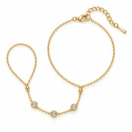 3X Circle Diamond HandChain