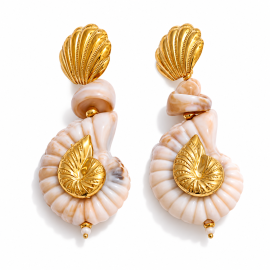 Gold Shell Earrings