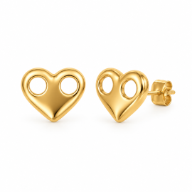 Love Coffee Heart Earrings