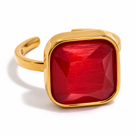 Ruby Red Glow Ring
