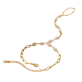 White Pearl HandChain