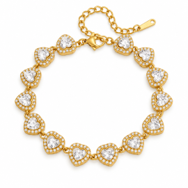 Diamond Heart Bracelet
