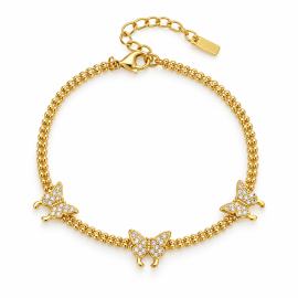 Diamond Butterfly Bracelet