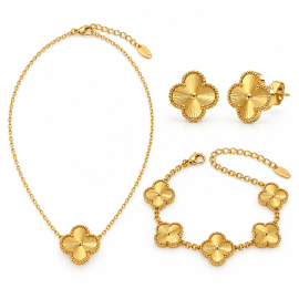 Ensemble Gold Clover 15mm